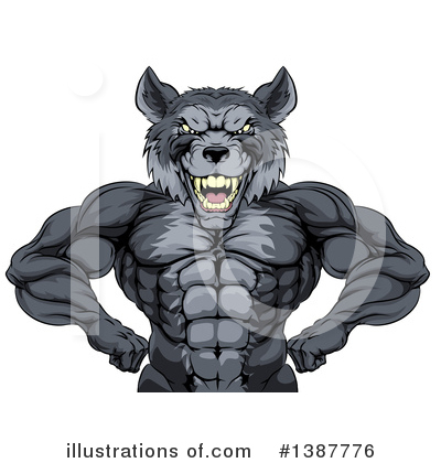 Royalty-Free (RF) Wolf Clipart Illustration by AtStockIllustration - Stock Sample #1387776