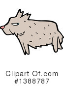 Wolf Clipart #1388787 by lineartestpilot