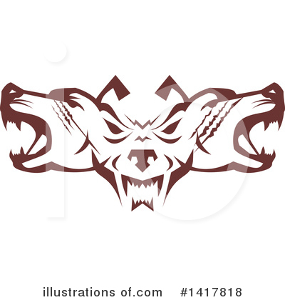 Royalty-Free (RF) Wolf Clipart Illustration by patrimonio - Stock Sample #1417818