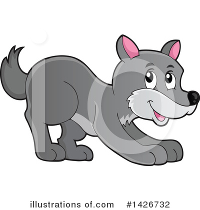 Royalty-Free (RF) Wolf Clipart Illustration by visekart - Stock Sample #1426732