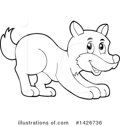 Royalty-Free (RF) Wolf Clipart Illustration by visekart - Stock Sample #1426736