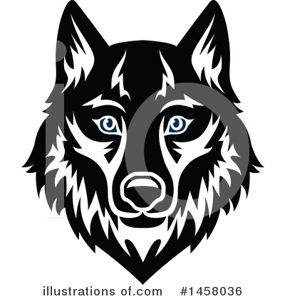 Royalty-Free (RF) Wolf Clipart Illustration by Vector Tradition SM - Stock Sample #1458036