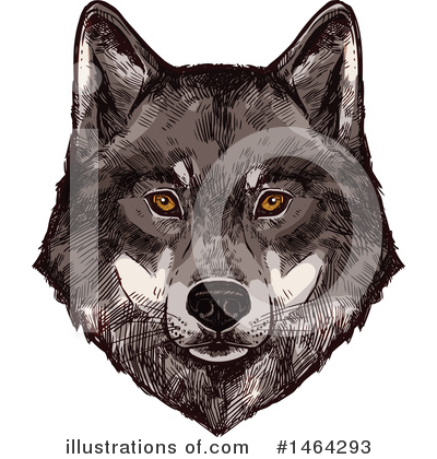 Royalty-Free (RF) Wolf Clipart Illustration by Vector Tradition SM - Stock Sample #1464293