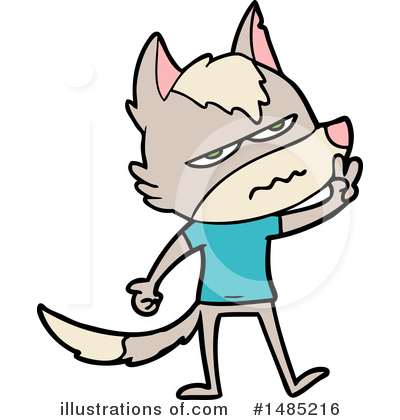 Royalty-Free (RF) Wolf Clipart Illustration by lineartestpilot - Stock Sample #1485216