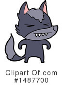 Wolf Clipart #1487700 by lineartestpilot