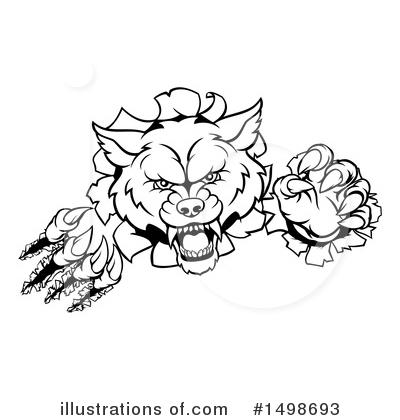 Royalty-Free (RF) Wolf Clipart Illustration by AtStockIllustration - Stock Sample #1498693