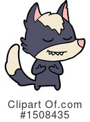 Wolf Clipart #1508435 by lineartestpilot