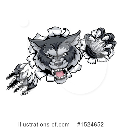 Royalty-Free (RF) Wolf Clipart Illustration by AtStockIllustration - Stock Sample #1524652