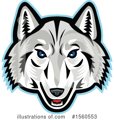 Royalty-Free (RF) Wolf Clipart Illustration by patrimonio - Stock Sample #1560553