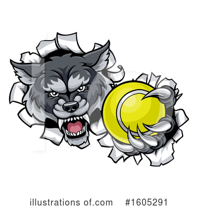 Royalty-Free (RF) Wolf Clipart Illustration by AtStockIllustration - Stock Sample #1605291