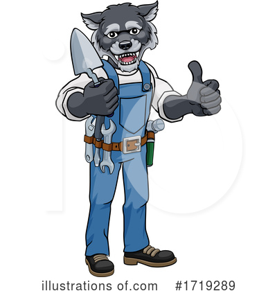 Royalty-Free (RF) Wolf Clipart Illustration by AtStockIllustration - Stock Sample #1719289