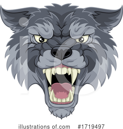 Wolf Clipart #1719497 by AtStockIllustration