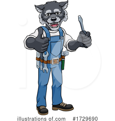 Royalty-Free (RF) Wolf Clipart Illustration by AtStockIllustration - Stock Sample #1729690