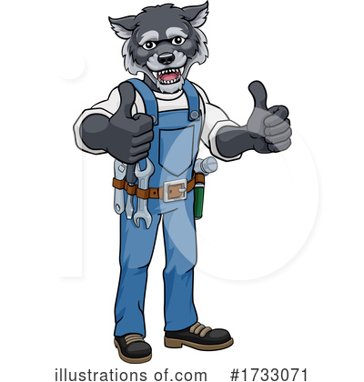 Royalty-Free (RF) Wolf Clipart Illustration by AtStockIllustration - Stock Sample #1733071