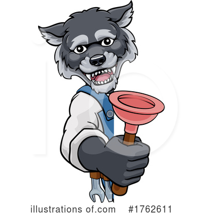 Royalty-Free (RF) Wolf Clipart Illustration by AtStockIllustration - Stock Sample #1762611
