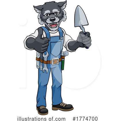 Royalty-Free (RF) Wolf Clipart Illustration by AtStockIllustration - Stock Sample #1774700