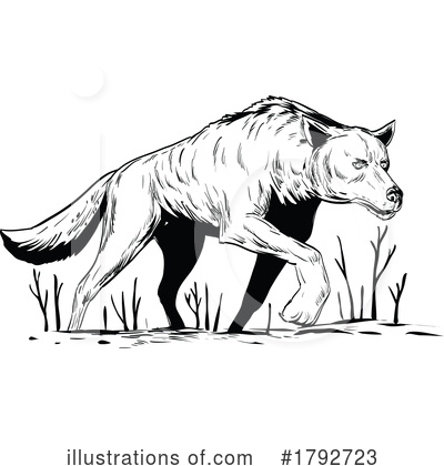 Royalty-Free (RF) Wolf Clipart Illustration by patrimonio - Stock Sample #1792723