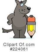 Wolf Clipart #224061 by Cory Thoman