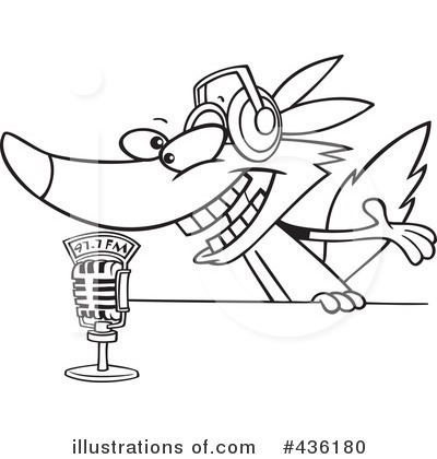 Royalty-Free (RF) Wolf Clipart Illustration by toonaday - Stock Sample #436180