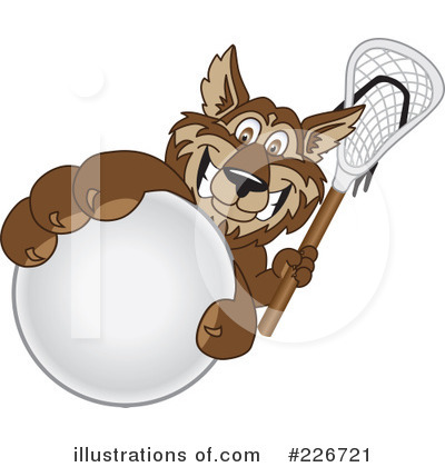 Royalty-Free (RF) Wolf Mascot Clipart Illustration by Mascot Junction - Stock Sample #226721
