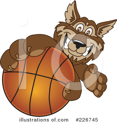 Royalty-Free (RF) Wolf Mascot Clipart Illustration by Mascot Junction - Stock Sample #226745