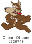 Wolf Mascot Clipart #226749 by Mascot Junction