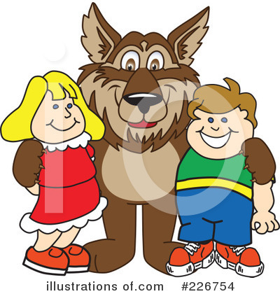 Wolf Mascot Clipart #226754 by Toons4Biz
