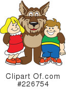 Wolf Mascot Clipart #226754 by Mascot Junction