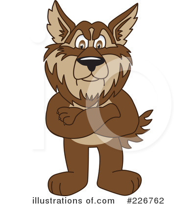 Wolf Mascot Clipart #226762 by Mascot Junction