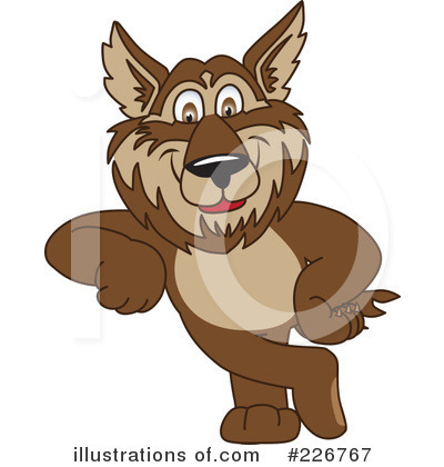 Wolf Mascot Clipart #226767 by Toons4Biz