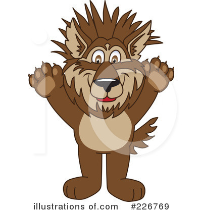 Wolf Mascot Clipart #226769 by Toons4Biz