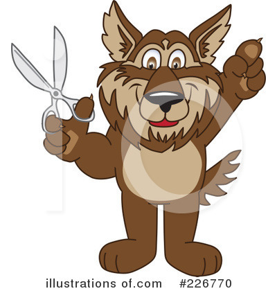 Wolf Mascot Clipart #226770 by Toons4Biz