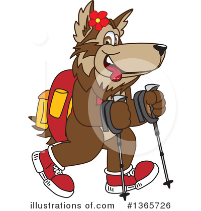 Wolf Mascot Clipart #1365726 by Toons4Biz
