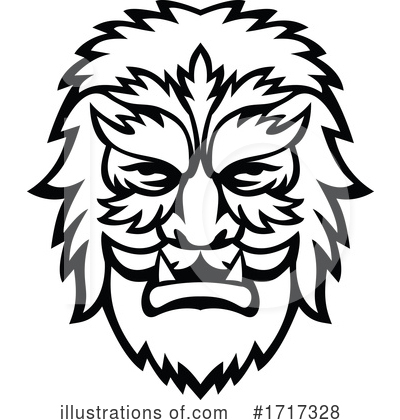 Royalty-Free (RF) Wolfman Clipart Illustration by patrimonio - Stock Sample #1717328
