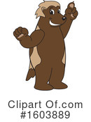 Wolverine Mascot Clipart #1603889 by Mascot Junction