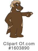 Wolverine Mascot Clipart #1603890 by Mascot Junction