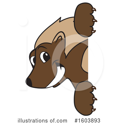 Royalty-Free (RF) Wolverine Mascot Clipart Illustration by Mascot Junction - Stock Sample #1603893