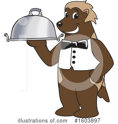 Royalty-Free (RF) Wolverine Mascot Clipart Illustration by Mascot Junction - Stock Sample #1603897