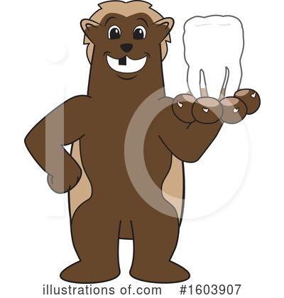 Royalty-Free (RF) Wolverine Mascot Clipart Illustration by Mascot Junction - Stock Sample #1603907