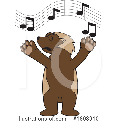 Wolverine Mascot Clipart #1603910 by Mascot Junction