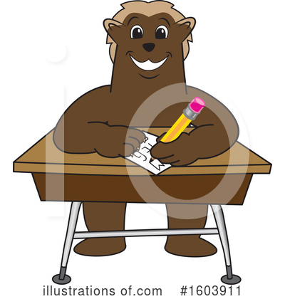 Wolverine Mascot Clipart #1603911 by Mascot Junction