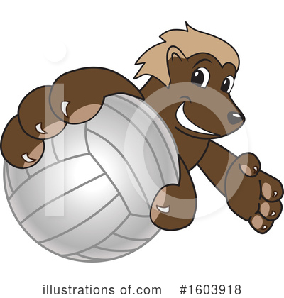 Wolverine Mascot Clipart #1603918 by Mascot Junction