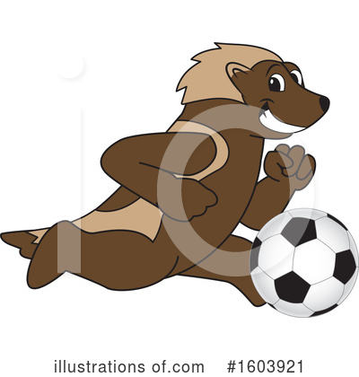 Wolverine Mascot Clipart #1603921 by Mascot Junction