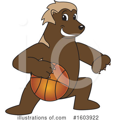 Wolverine Mascot Clipart #1603922 by Mascot Junction