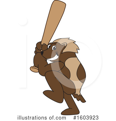 Wolverine Mascot Clipart #1603923 by Mascot Junction