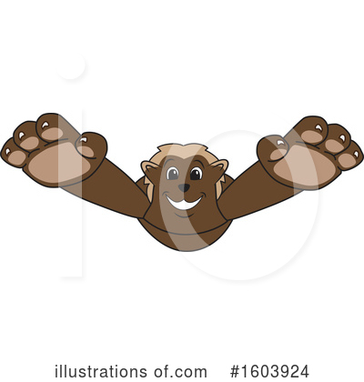 Wolverine Mascot Clipart #1603924 by Mascot Junction