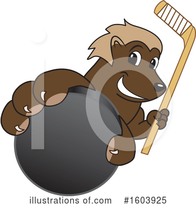 Wolverine Mascot Clipart #1603925 by Mascot Junction