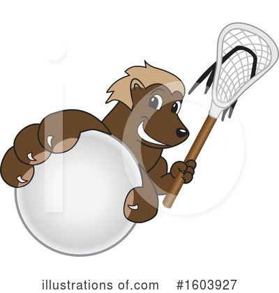 Royalty-Free (RF) Wolverine Mascot Clipart Illustration by Mascot Junction - Stock Sample #1603927
