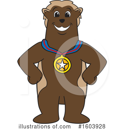 Wolverine Mascot Clipart #1603928 by Mascot Junction