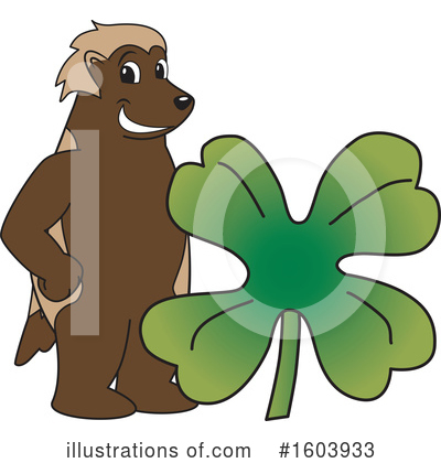 Wolverine Mascot Clipart #1603933 by Mascot Junction